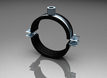 Хомут металлический с гайкой 1 3/4 (54-58)