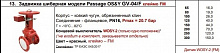 Задвижка шиберная модели Passage OS&Y GV-04/F Ду 80  PN16 Pу = 16 бар