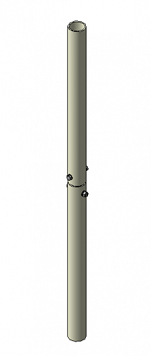 Мачта трубостойкая алюминиевая MF-3, АД-31, 3 метра, диаметр 50 мм