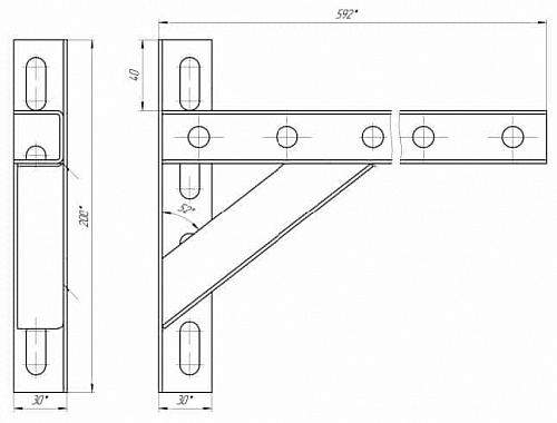 Кронштейн U-образный BZU 400
