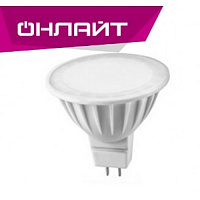 Лампа светодиодная LED 5вт 230в GU5.3 белый ОНЛАЙТ (71638 ОLL-MR16)