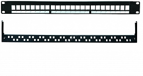 Коммутационная панель 19", 1U, 24 порта под UTP/FTP Keystone Eurolan